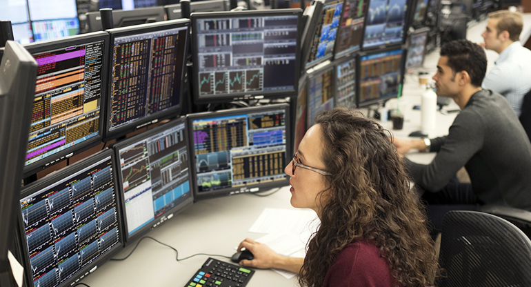 MetaSift analysts look at their screens MetaSift analysts look at their screens