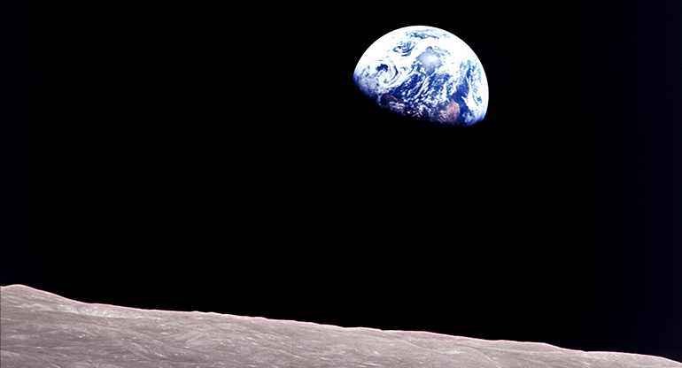 Earth as seen from the Moon